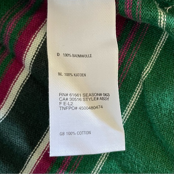 The North Face Striped Polo Shirt Women’s M Classic Retro Long Sleeve Y2K 2000s - Picture 13 of 14